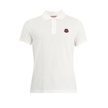 Logo-appliqué cotton-piqué polo shirt