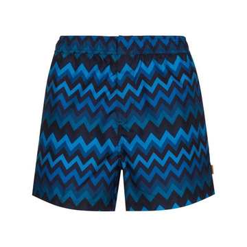 chevron print swim shorts