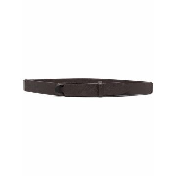 belted leather belt