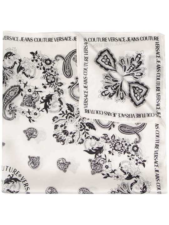 baroque logo silk bandana展示图