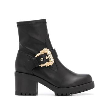 buckle-detail ankle boots