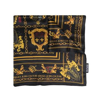 shield-print silk scarf