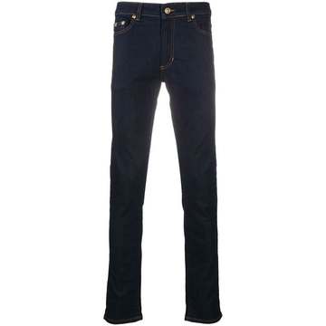 mid-rise slim fit jeans