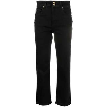 high rise cropped leg jeans