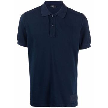 logo-patch short-sleeve polo shirt