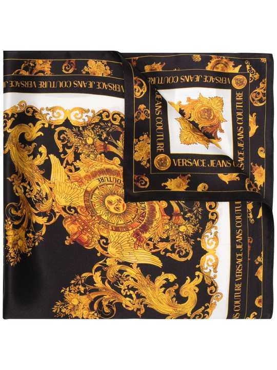 Barocco-print silk scarf展示图