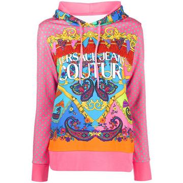 Paisley Fantasy print hoodie