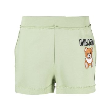 inside-out Teddy-embroidered shorts