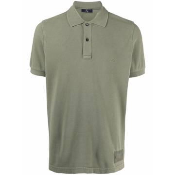 logo-patch short-sleeve polo shirt