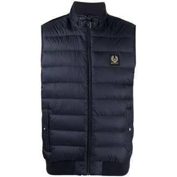 logo-patch padded gilet