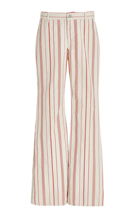 Hippie Cotton and Linen-Blend Wide-Leg Pants展示图