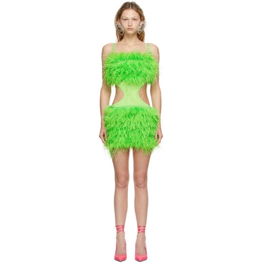 SSENSE 独家发售绿色 Buffy 连衣裙展示图