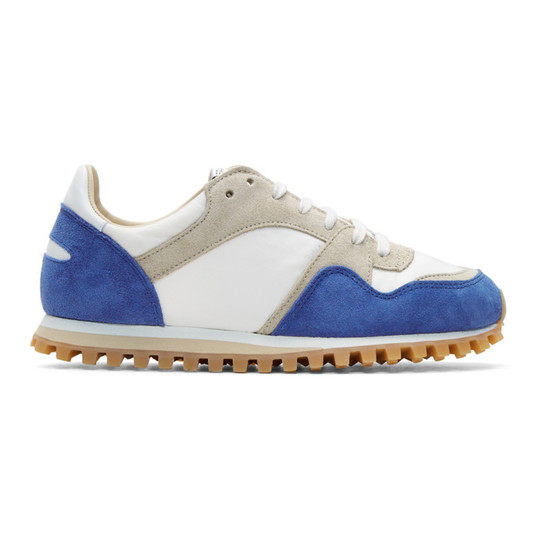 Blue & White Marathon Trail Sneakers展示图