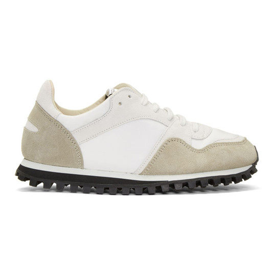 White & Beige Marathon Trail Sneakers展示图