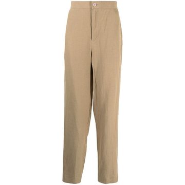 elasticated linen trousers