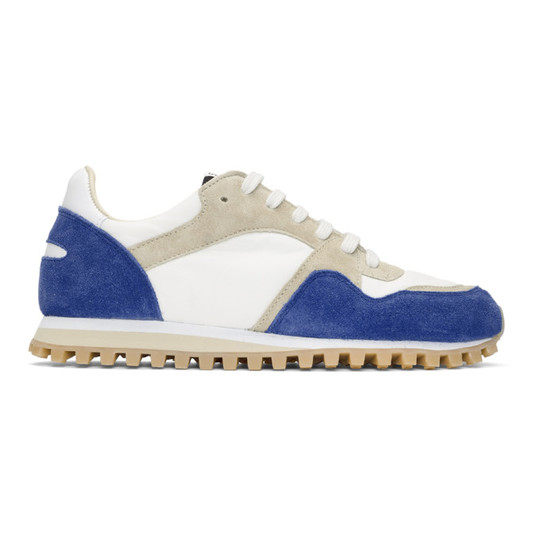 Blue & White Marathon Trail Sneakers展示图