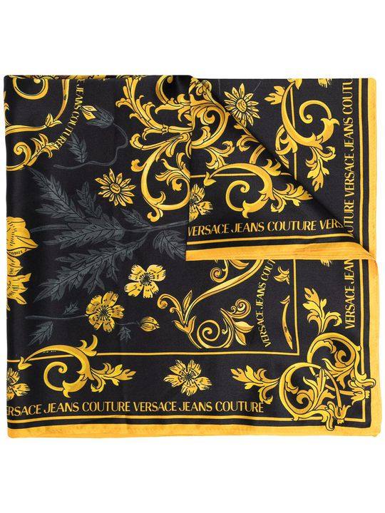 baroque-pattern print scarf展示图