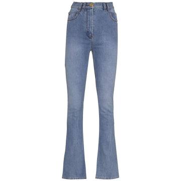 B-monogram flared jeans