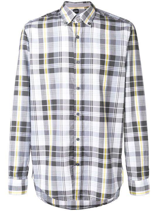 plaid long-sleeve shirt展示图