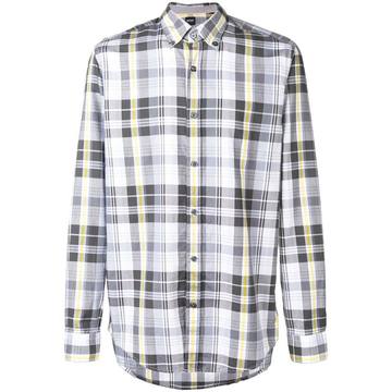 plaid long-sleeve shirt