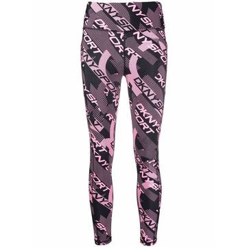 abstract logo-print leggings