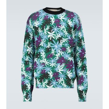 Floral printed sweater
