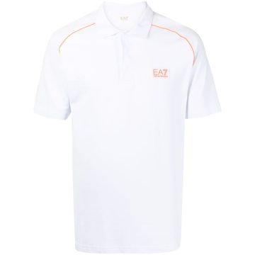 logo-patch polo shirt