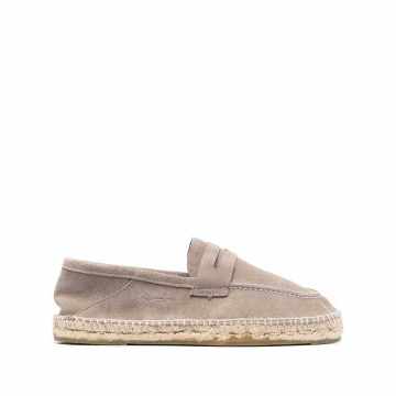 Hamptons suede penny loafers