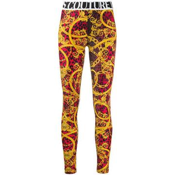 baroque print leggings