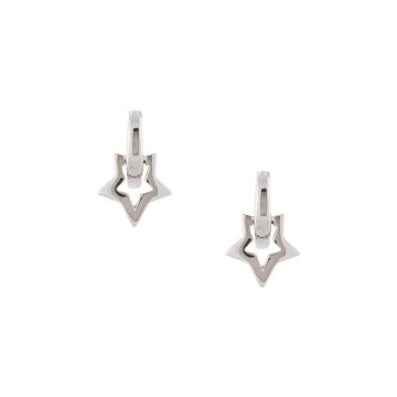 small star hoop earrings