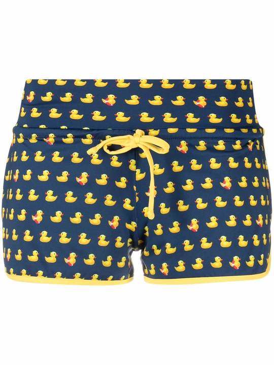 duck-print mini shorts展示图