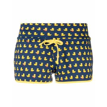 duck-print mini shorts