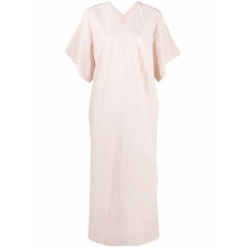 short-sleeve maxi dress