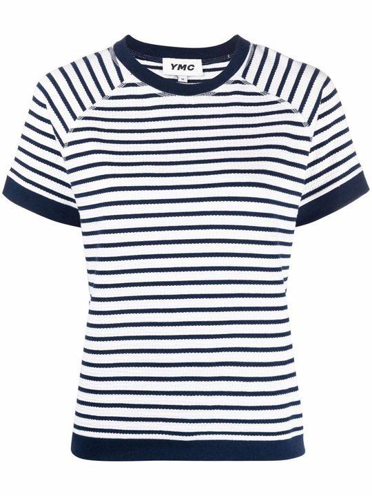 Daisy cut-out striped T-shirt展示图