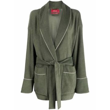 terry-cloth effect belted robe