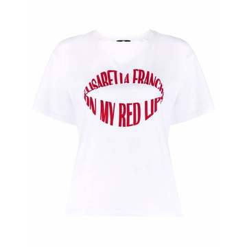 slogan-print cotton T-shirt