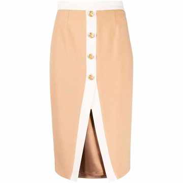 high-waisted pencil skirt