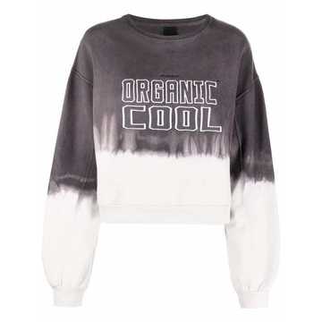 dip-dye slogan sweatshirt