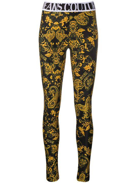 baroque print leggings展示图