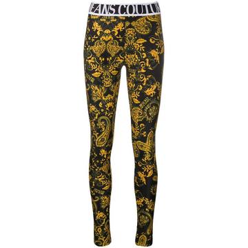 baroque print leggings