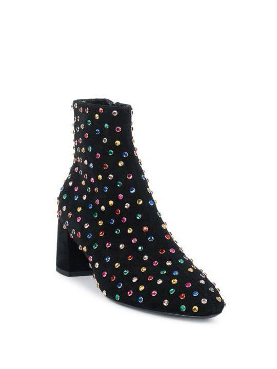 Betty Stras Jeweled Mid Calf Boots展示图