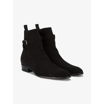 Black Suede Wyatt 30 Jodhpur boots