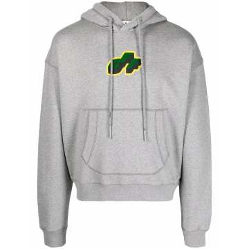 Arrow logo cotton hoodie