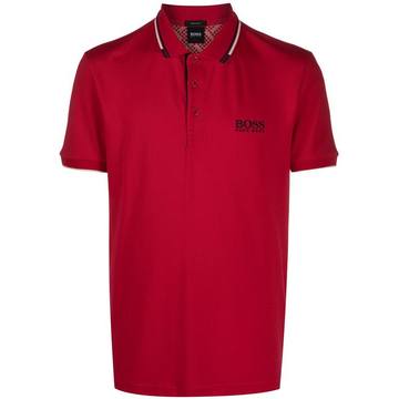 logo embroidered polo shirt