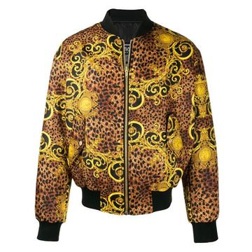 leopard print bomber jacket