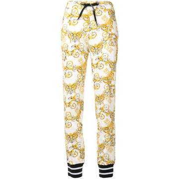 baroque print track pants