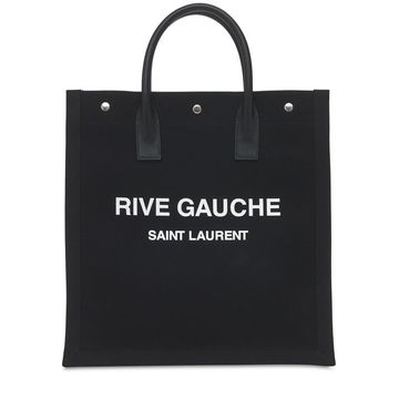 “RIVE GAUCHE”棉质帆布托特包