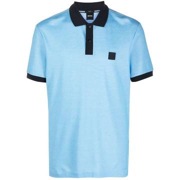 logo patch polo shirt