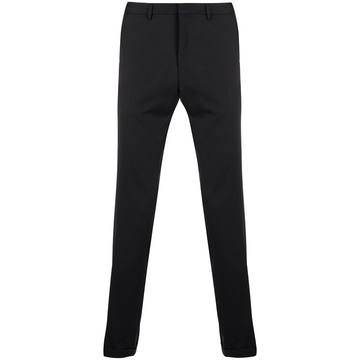 pleat detail turn-up cuff trousers