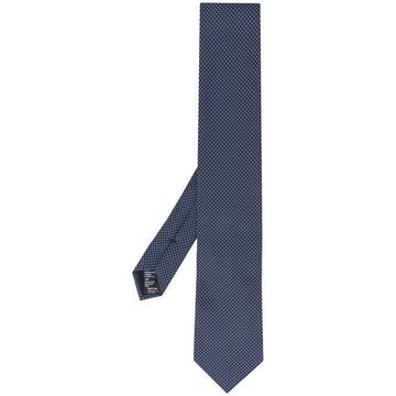 micro-polka dot print tie